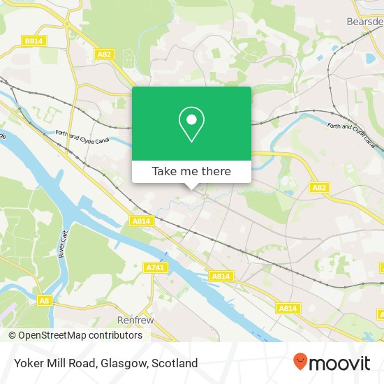 Yoker Mill Road, Glasgow map