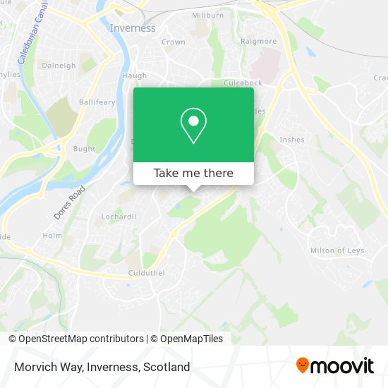 Morvich Way, Inverness map