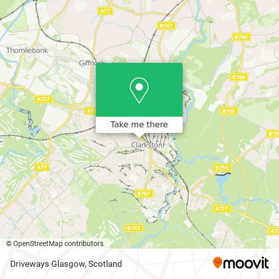 Driveways Glasgow map