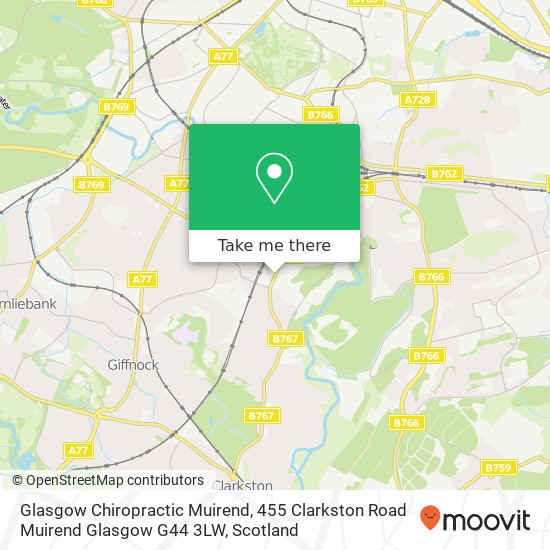 Glasgow Chiropractic Muirend, 455 Clarkston Road Muirend Glasgow G44 3LW map