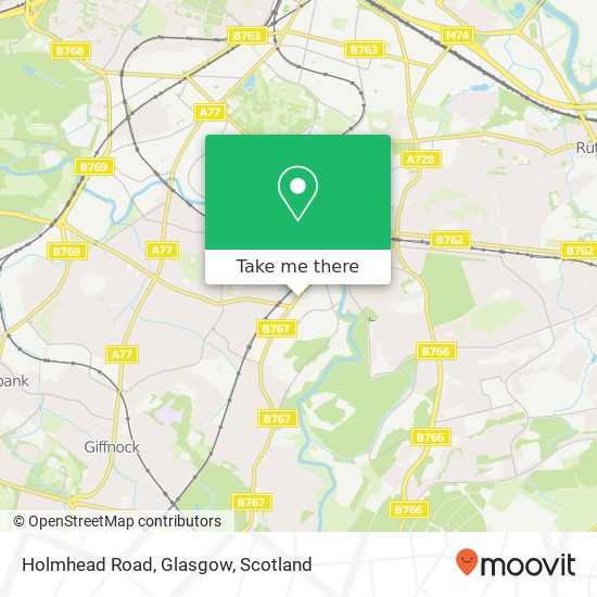 Holmhead Road, Glasgow map