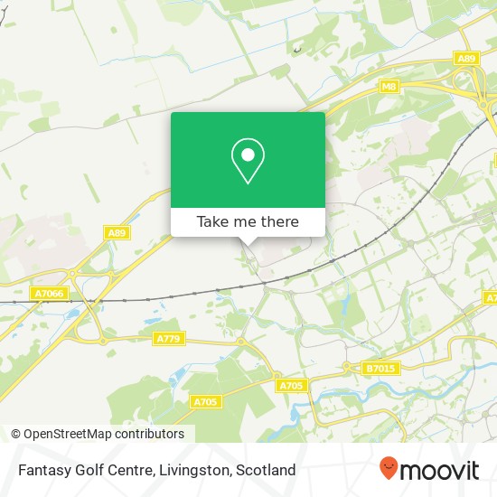 Fantasy Golf Centre, Livingston map