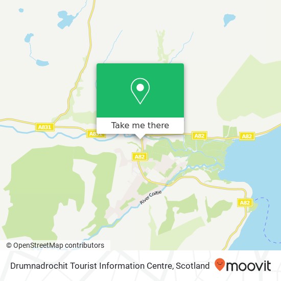 Drumnadrochit Tourist Information Centre map