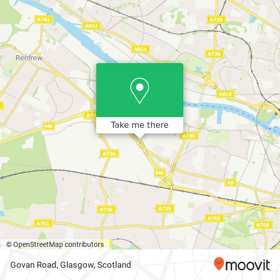 Govan Road, Glasgow map