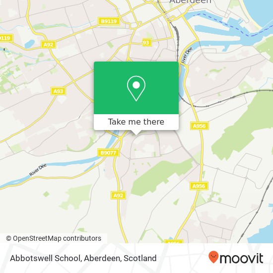 Abbotswell School, Aberdeen map