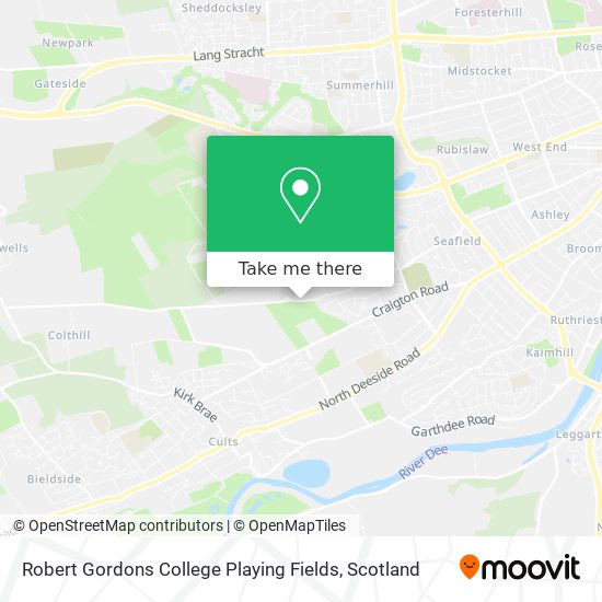 Robert Gordons College Playing Fields map