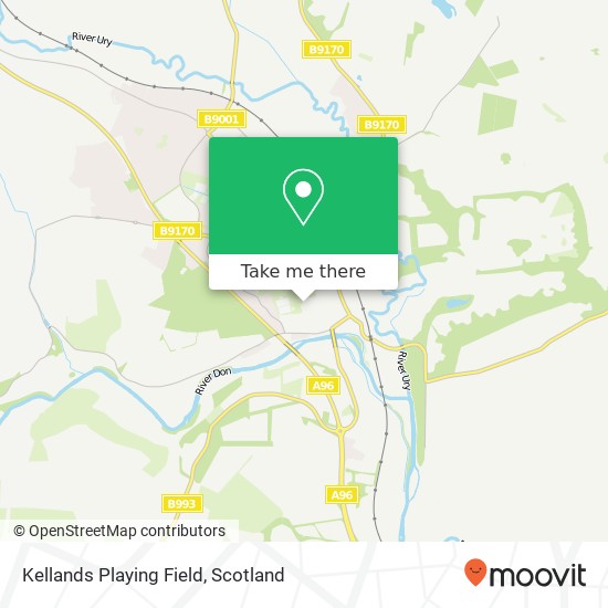 Kellands Playing Field, Barclay Road Inverurie Inverurie AB51 3 map