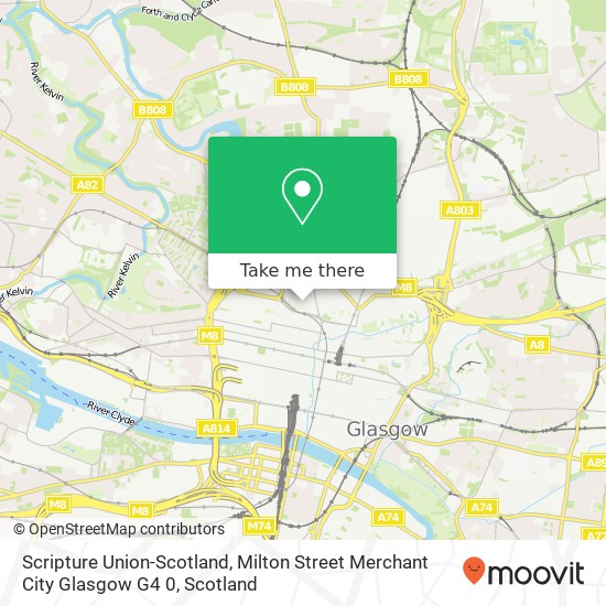 Scripture Union-Scotland, Milton Street Merchant City Glasgow G4 0 map