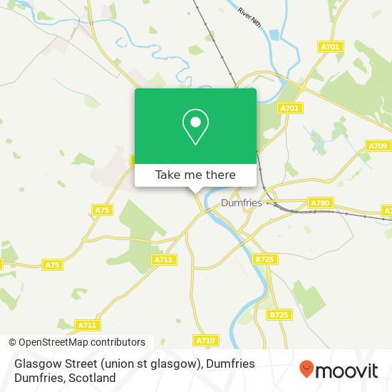 Glasgow Street (union st glasgow), Dumfries Dumfries map