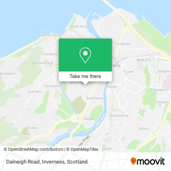 Dalneigh Road, Inverness map