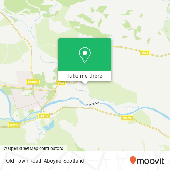 Old Town Road, Aboyne map