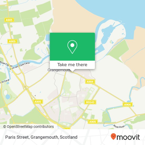 Paris Street, Grangemouth map