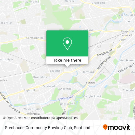 Stenhouse Community Bowling Club map