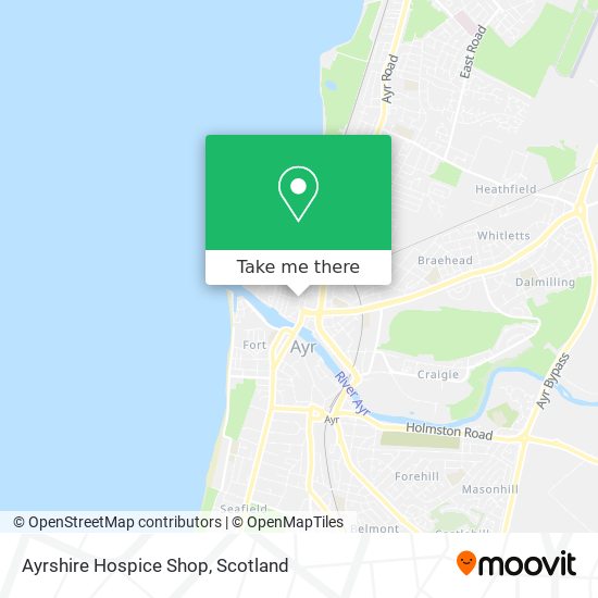 Ayrshire Hospice Shop map