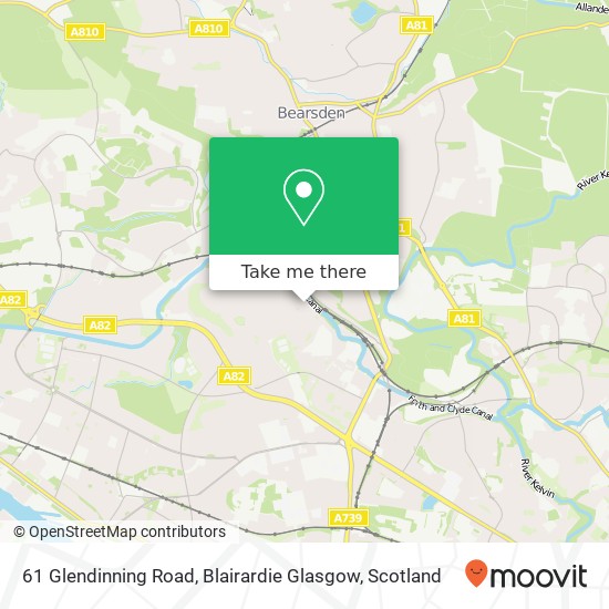 61 Glendinning Road, Blairardie Glasgow map