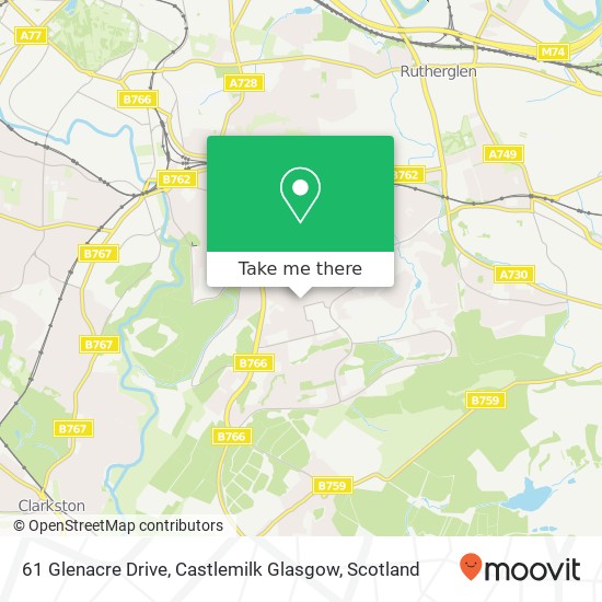 61 Glenacre Drive, Castlemilk Glasgow map