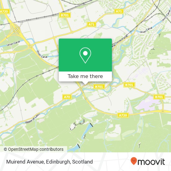 Muirend Avenue, Edinburgh map