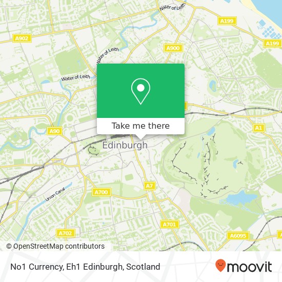 No1 Currency, Eh1 Edinburgh map