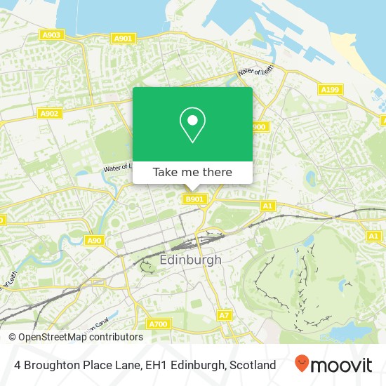 4 Broughton Place Lane, EH1 Edinburgh map