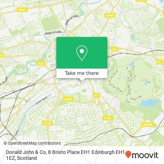 Donald John & Co, 8 Bristo Place EH1 Edinburgh EH1 1EZ map