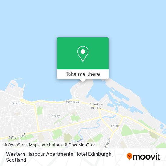 Western Harbour Apartments Hotel Edinburgh map