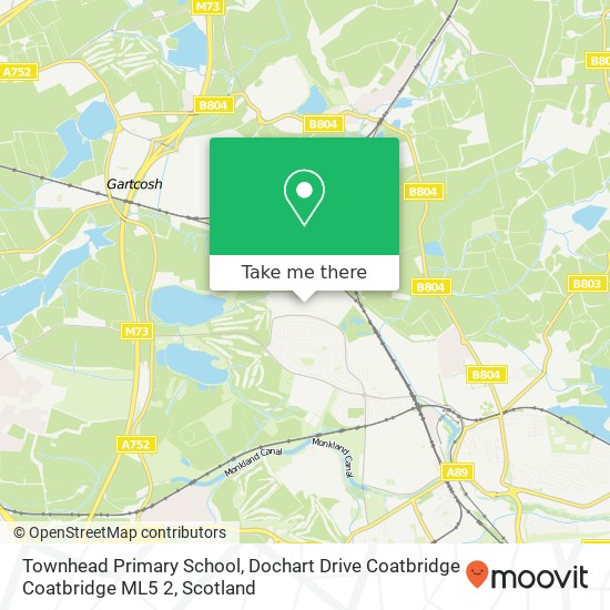 Townhead Primary School, Dochart Drive Coatbridge Coatbridge ML5 2 map