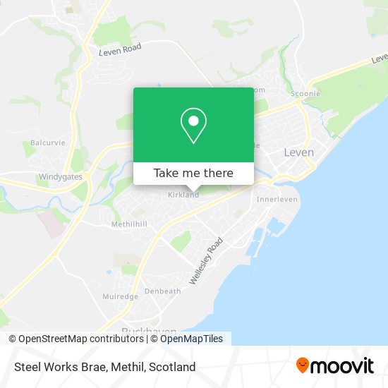 Steel Works Brae, Methil map