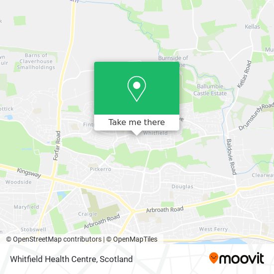 Whitfield Health Centre map