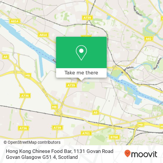 Hong Kong Chinese Food Bar, 1131 Govan Road Govan Glasgow G51 4 map