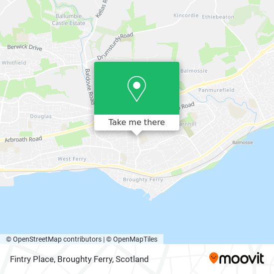 Fintry Place, Broughty Ferry map