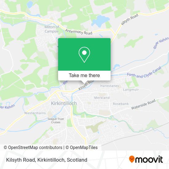 How to get to Kilsyth Road, Kirkintilloch by bus or train?