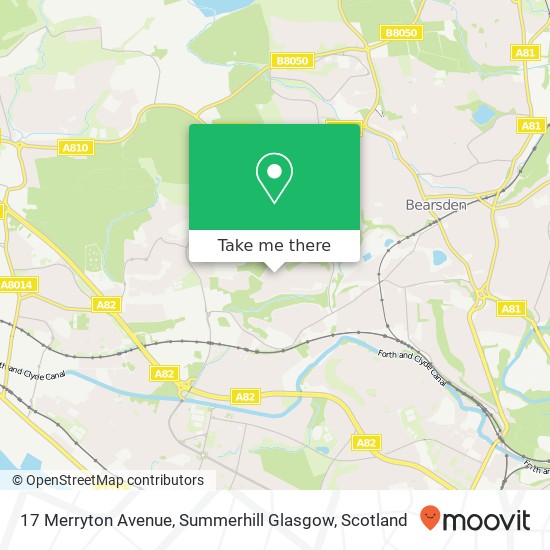 17 Merryton Avenue, Summerhill Glasgow map