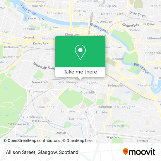 Allison Street, Glasgow map