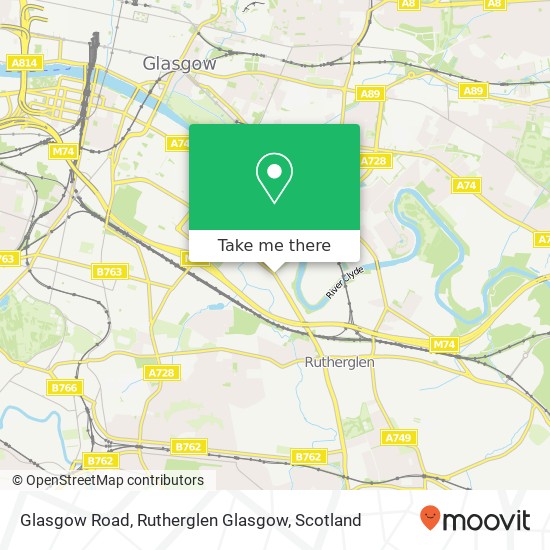 Glasgow Road, Rutherglen Glasgow map