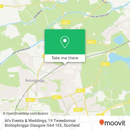 Al's Events & Weddings, 19 Tweedsmuir Bishopbriggs Glasgow G64 1EE map