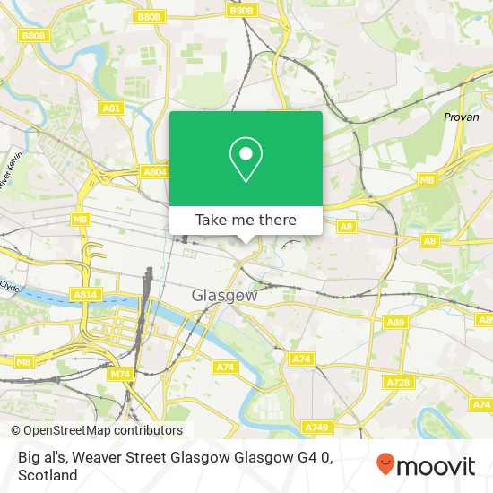 Big al's, Weaver Street Glasgow Glasgow G4 0 map