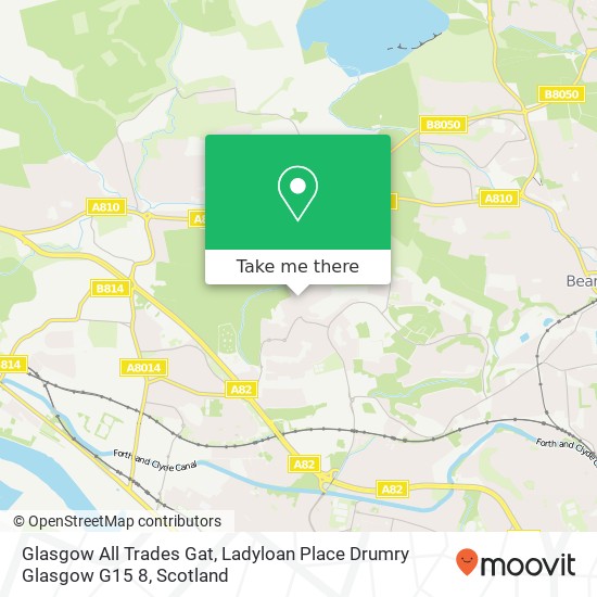 Glasgow All Trades Gat, Ladyloan Place Drumry Glasgow G15 8 map