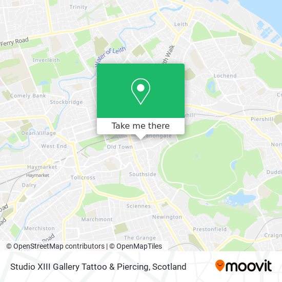 Studio XIII Gallery Tattoo & Piercing map