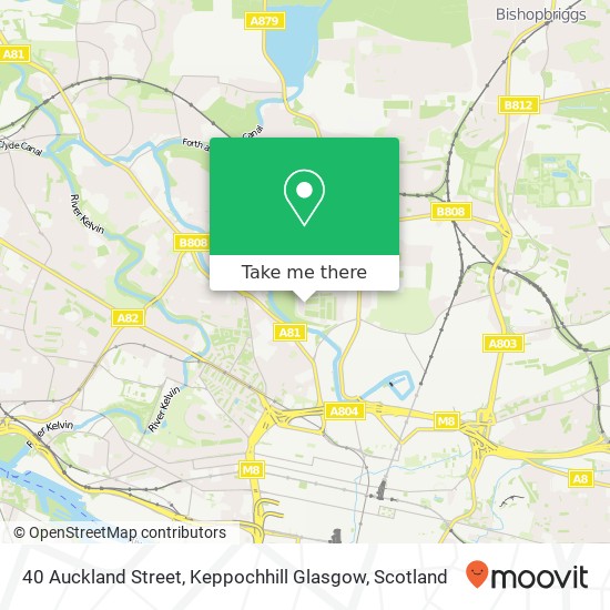40 Auckland Street, Keppochhill Glasgow map