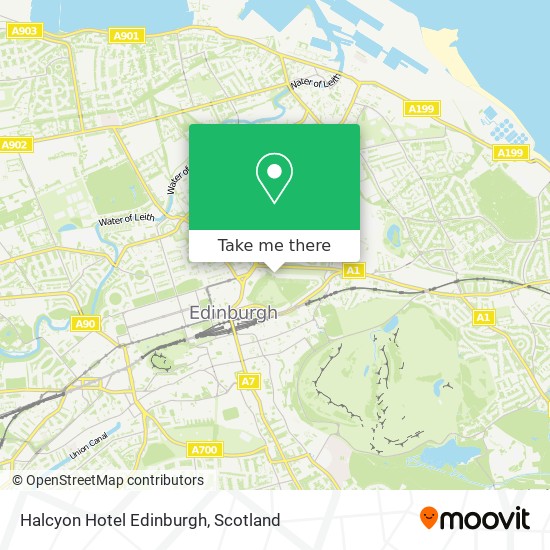 Halcyon Hotel Edinburgh map