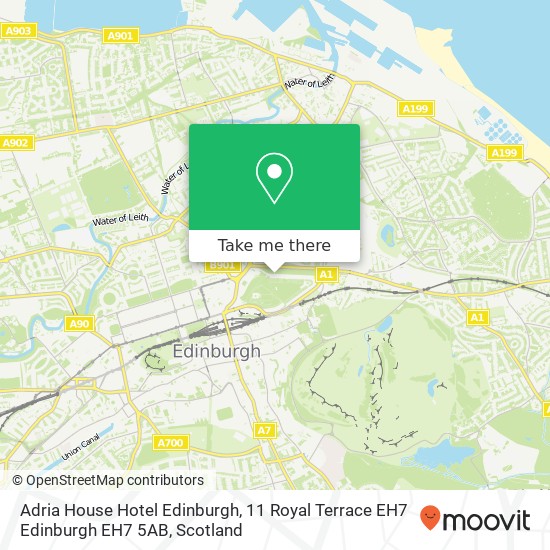 Adria House Hotel Edinburgh, 11 Royal Terrace EH7 Edinburgh EH7 5AB map