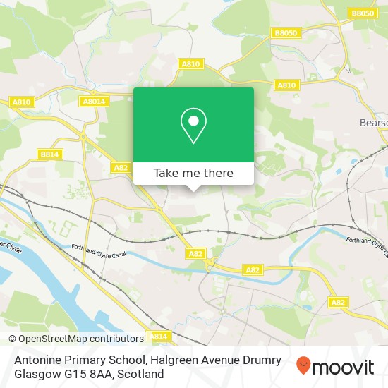 Antonine Primary School, Halgreen Avenue Drumry Glasgow G15 8AA map