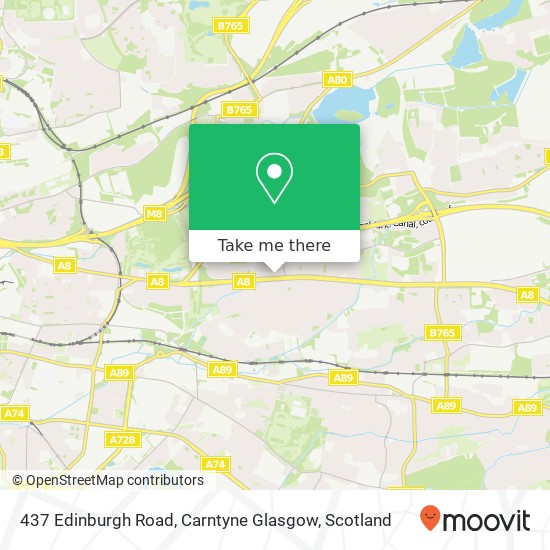 437 Edinburgh Road, Carntyne Glasgow map