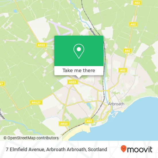7 Elmfield Avenue, Arbroath Arbroath map