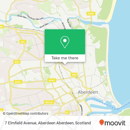 7 Elmfield Avenue, Aberdeen Aberdeen map