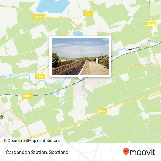 Cardenden Station map