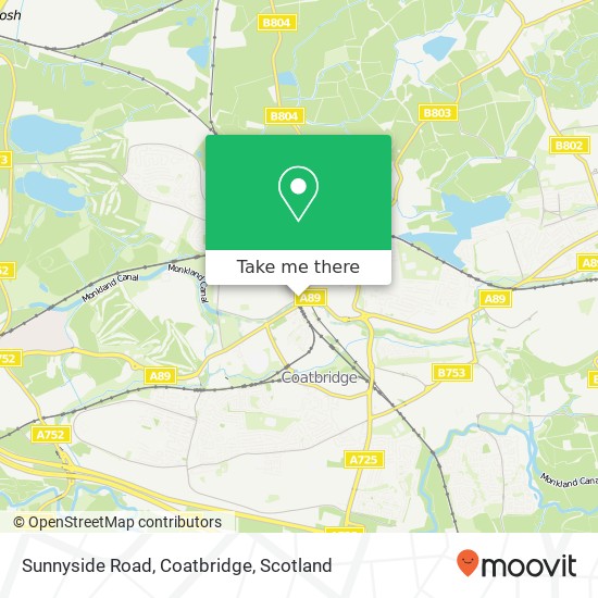 Sunnyside Road, Coatbridge map