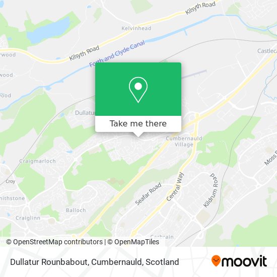 Dullatur Rounbabout, Cumbernauld map