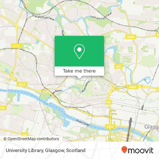 University Library, Glasgow map