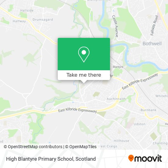 High Blantyre Primary School map